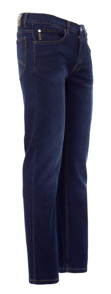 Jeans dunkelblau Denim Stretch stonewashed Herren – Bild 2