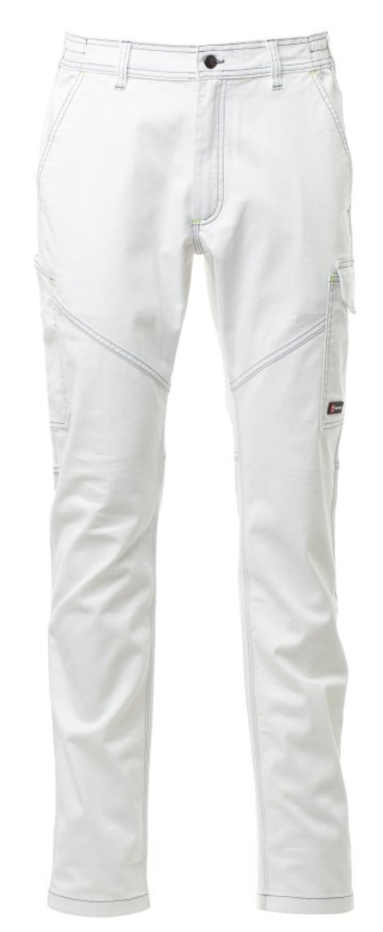 Cargohose Arbeitshose Herren Bundhose Baumwolle weiß mit Lock-System – Bild 5