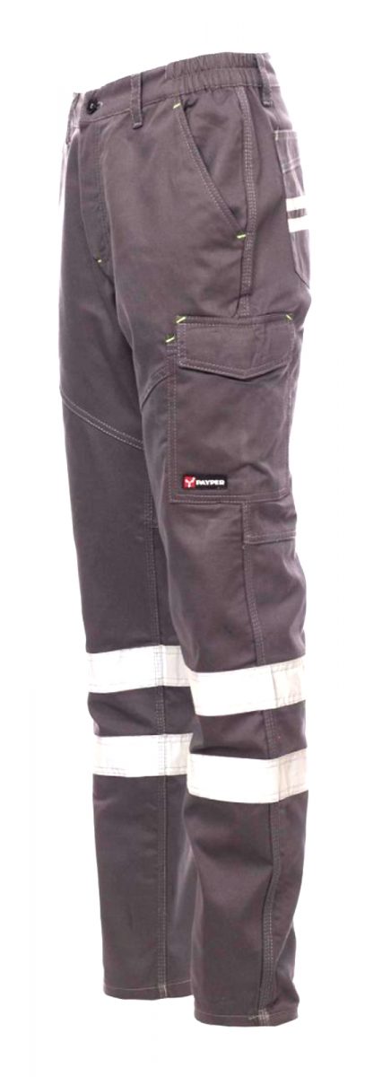Cargohose Reflex Arbeitshose Bundhose Baumwolle Lock System Reflexbänder – Bild 9