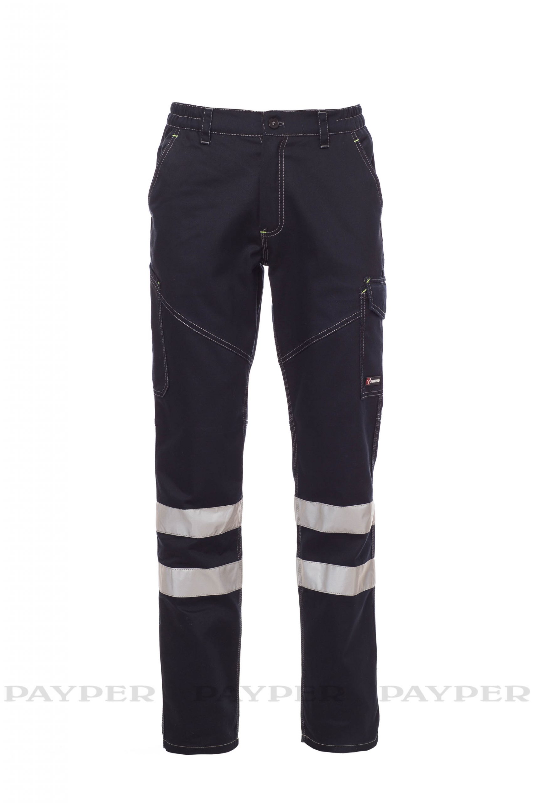 Cargohose Reflex Arbeitshose Bundhose Baumwolle Lock System Reflexbänder – Bild 2