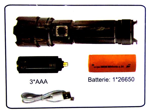 LED Cree P90 Akku Taschenlampe