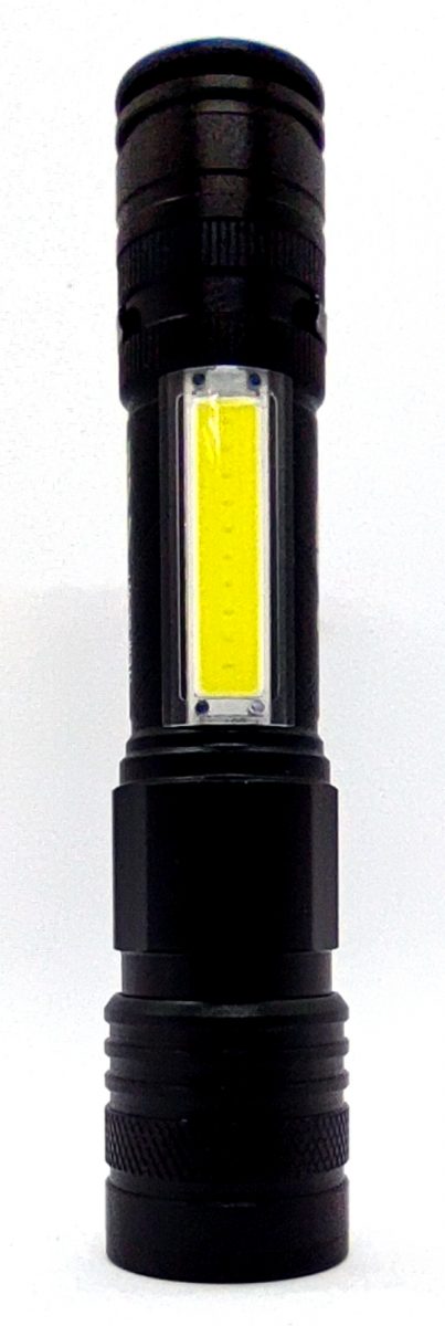 Taschenlampe – Dual-LED, Zoom & USB wiederaufladbar – Bild 4