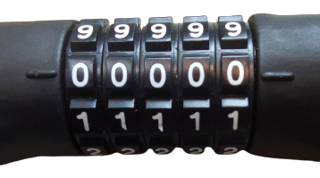 M2-TEC Premium Zahlenschloss – 5-stelliger Schutz für Fahrrad, E-Bike & mehr – Bild 3