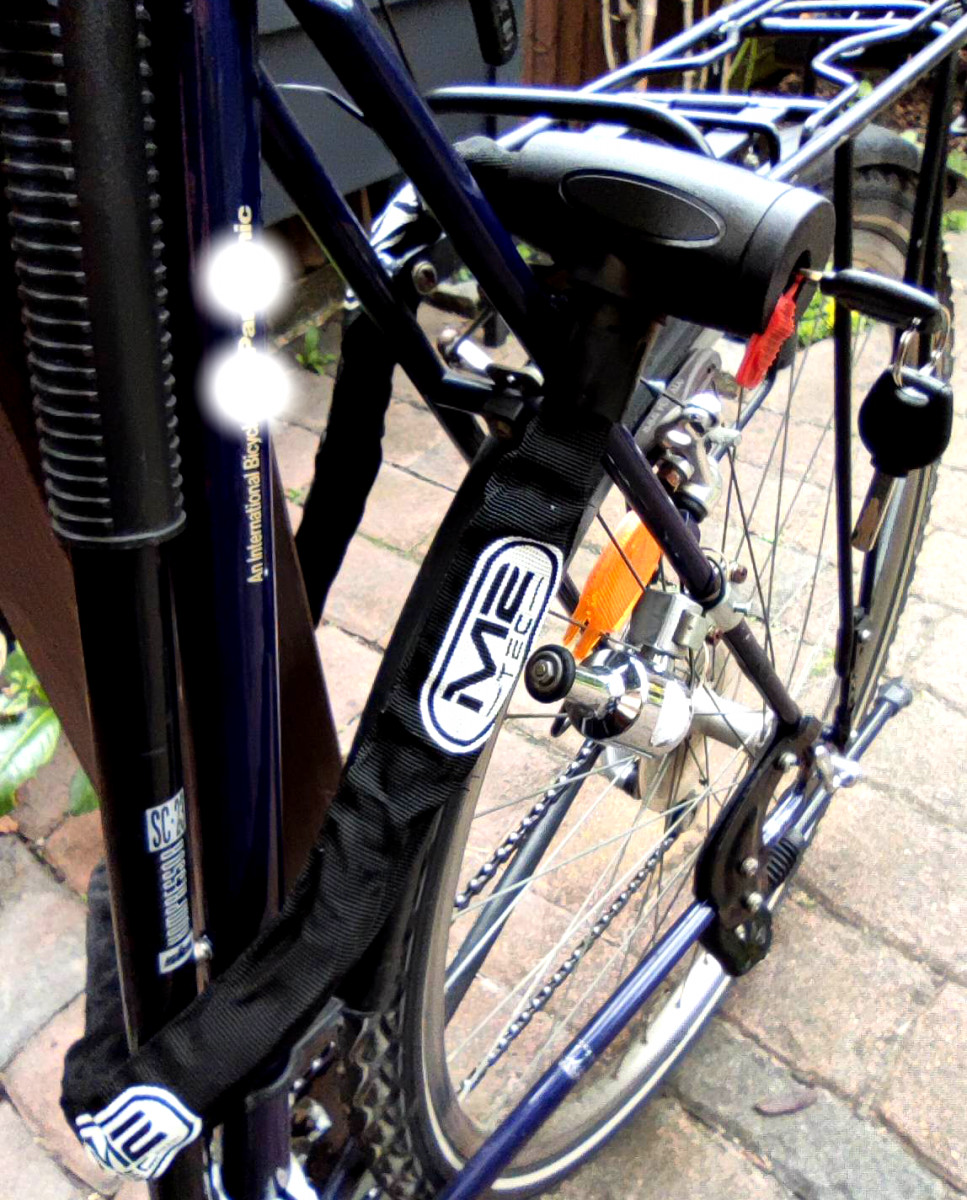 M2-Tec Kettenschloss 217 mit 2 Sicherheitsschlüsseln – Fahrradschloss für Fahrrad, E-Bike, Pedelec & mehr – Bild 5