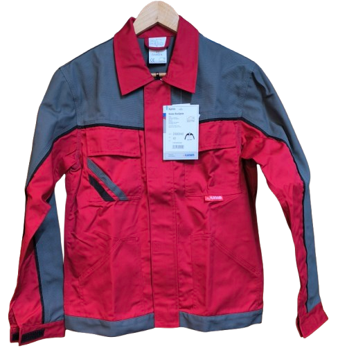 PLANAM Damen-Bundjacke Highline – robuste Arbeitsjacke rot Gr. 42 Restposten!