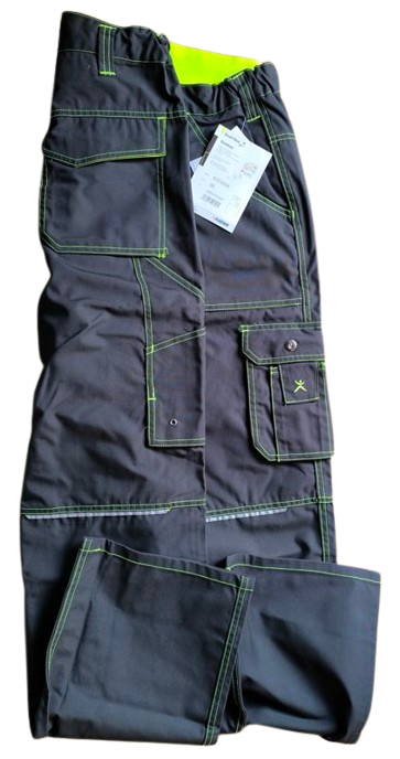 PLANAM Bundhose Basalt Neon – robuste Arbeitshose Ripstop-Optik Gr. 56 Restposten!