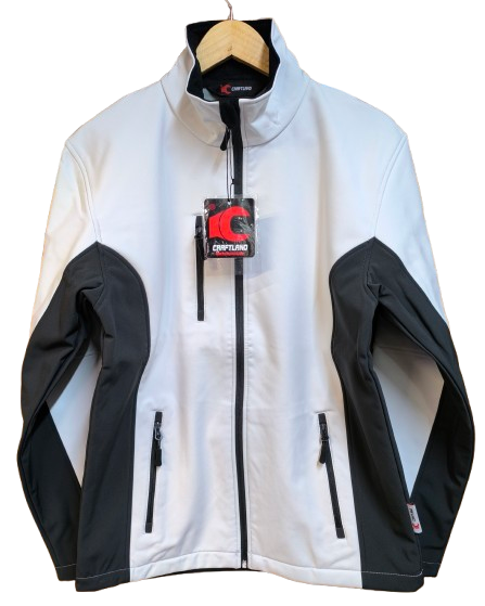 19992 Craftland Softshelljacke weiß-grau Restposten