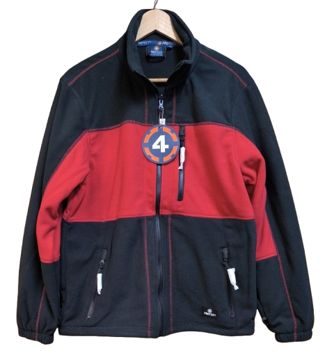 Dallas Arbeitsjacke texxor vorne, rot-schwarz