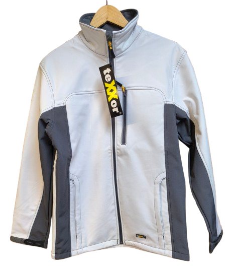 4144 teXXor Softshelljacke Skagen weiss-schwarz vorne