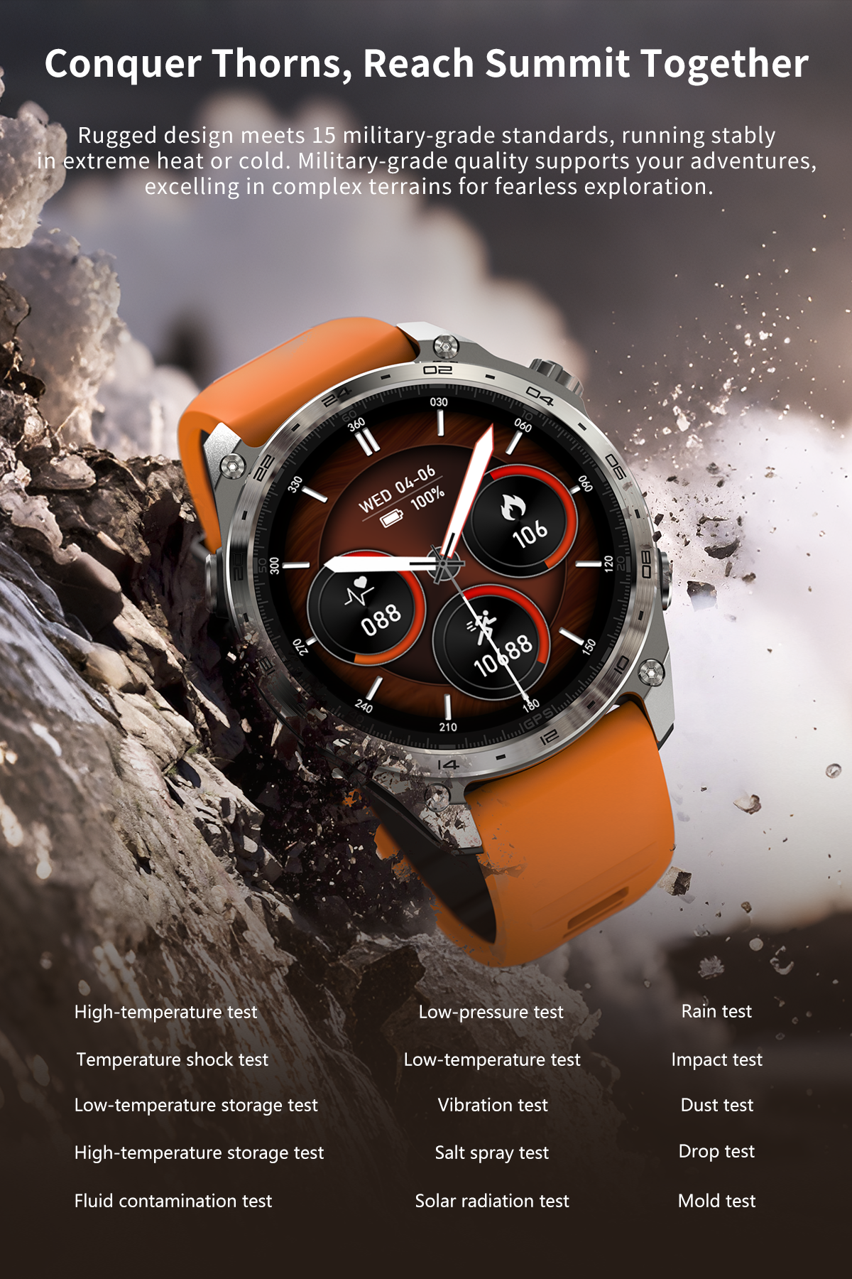 Smartwatch HD300 Pro - 1,43" AMOLED, GPS, 3ATM, 530 mAh – Bild 9