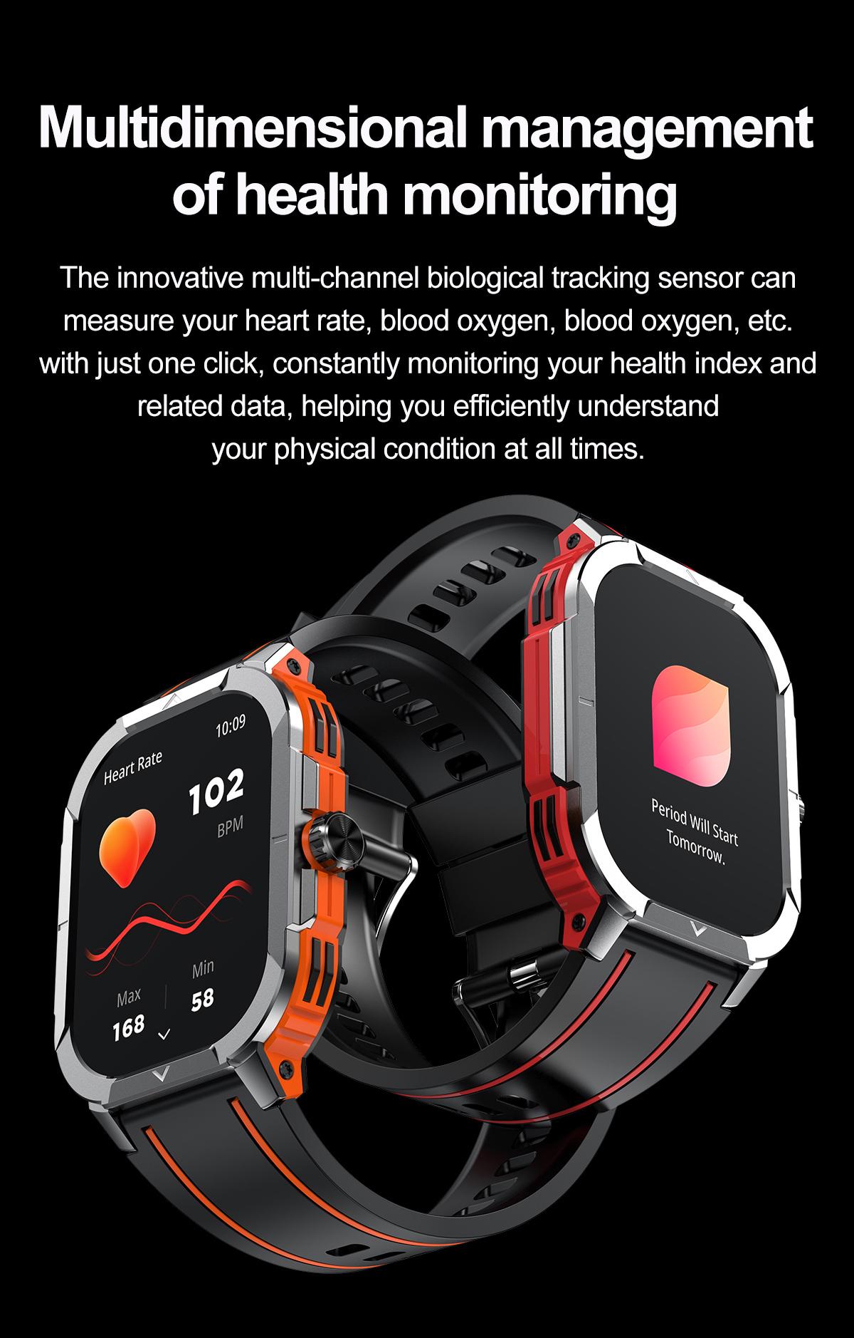 HK56 AMOLED Smartwatch – 2,06″, GPS, NFC, Telefonie, IP68 – Bild 11
