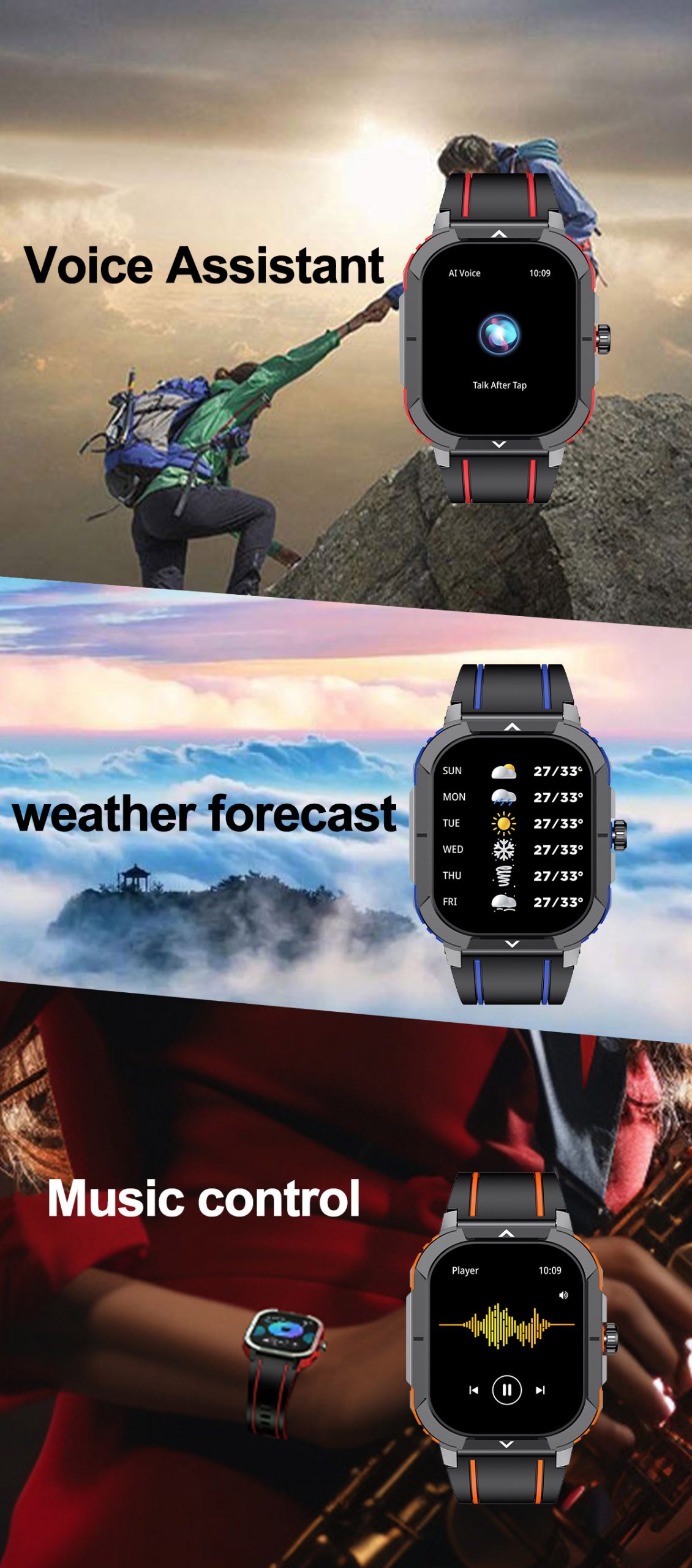 HK56 AMOLED Smartwatch – 2,06″, GPS, NFC, Telefonie, IP68 – Bild 16