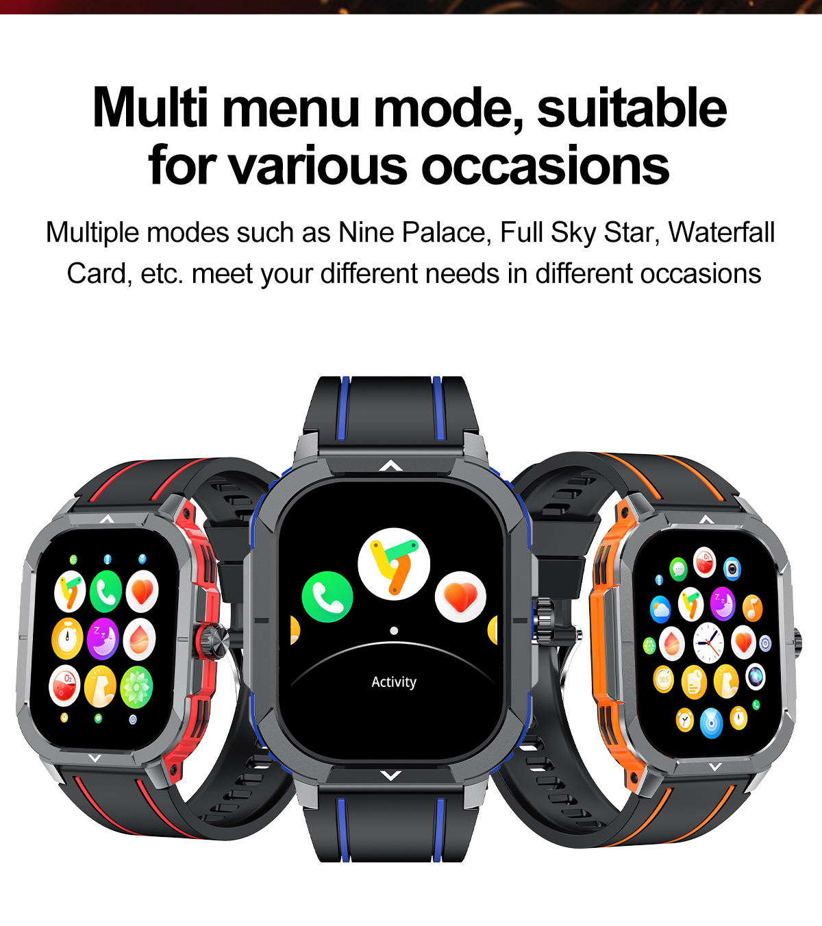 HK56 AMOLED Smartwatch – 2,06″, GPS, NFC, Telefonie, IP68 – Bild 17