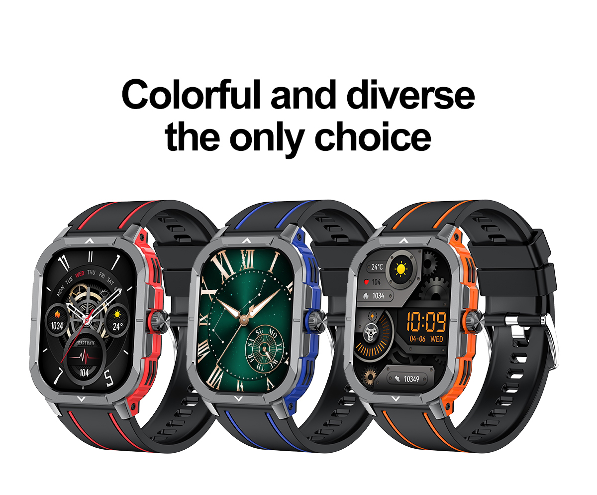 HK56 AMOLED Smartwatch – 2,06″, GPS, NFC, Telefonie, IP68 – Bild 18