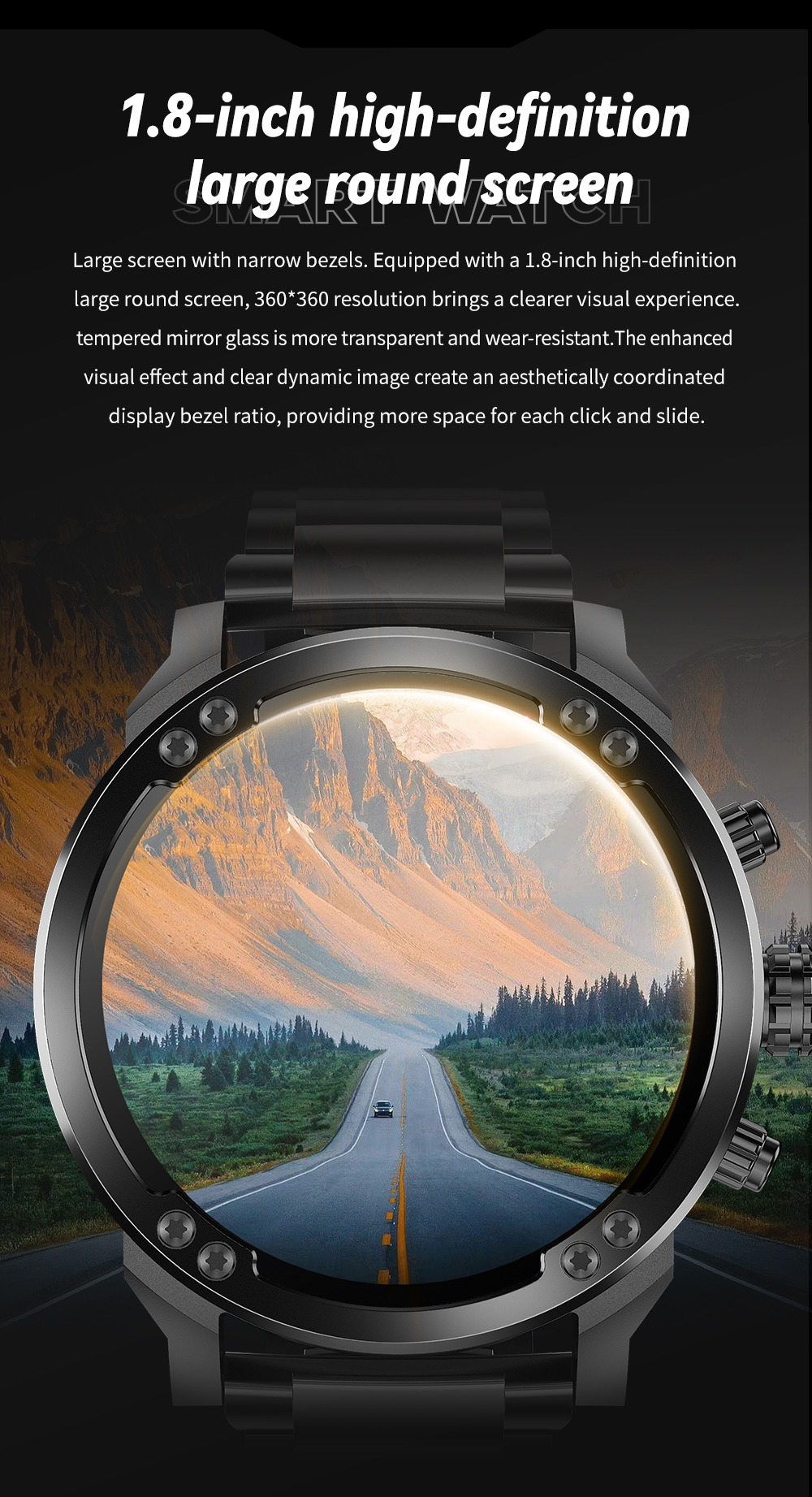 ST99 Outdoor Smartwatch 1,8″ HD (360×360) • GPS • IP68 • 900 mAh – Bild 4