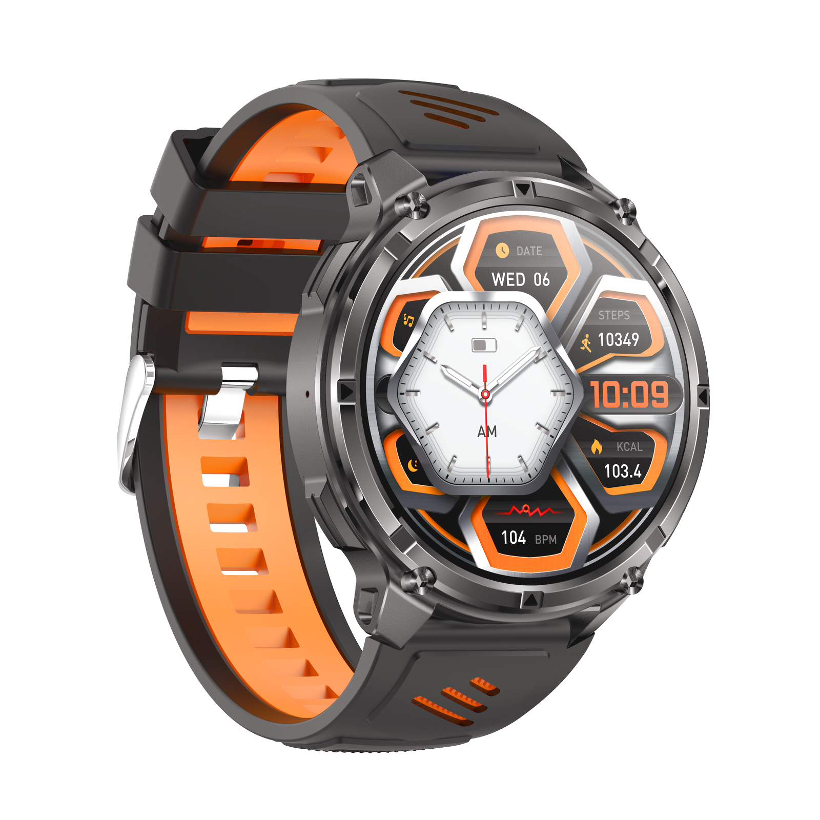 HT33 Smartwatch – Bluetooth Uhr mit Telefonfunktion, 1100 mAh Akku, IP68, Herzfrequenz, Blutdruck, Schlaf & Sportmodi – Bild 18