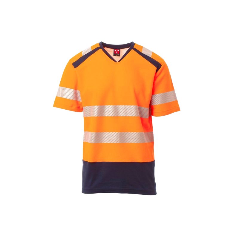 Way-Warnschutz-Tshirt-orange-schwarz