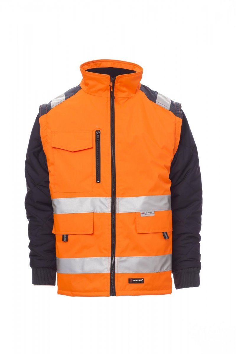 Payper HIWAY Herren 2-in-1 Warnschutzjacke – EN ISO 20471 Klasse 2