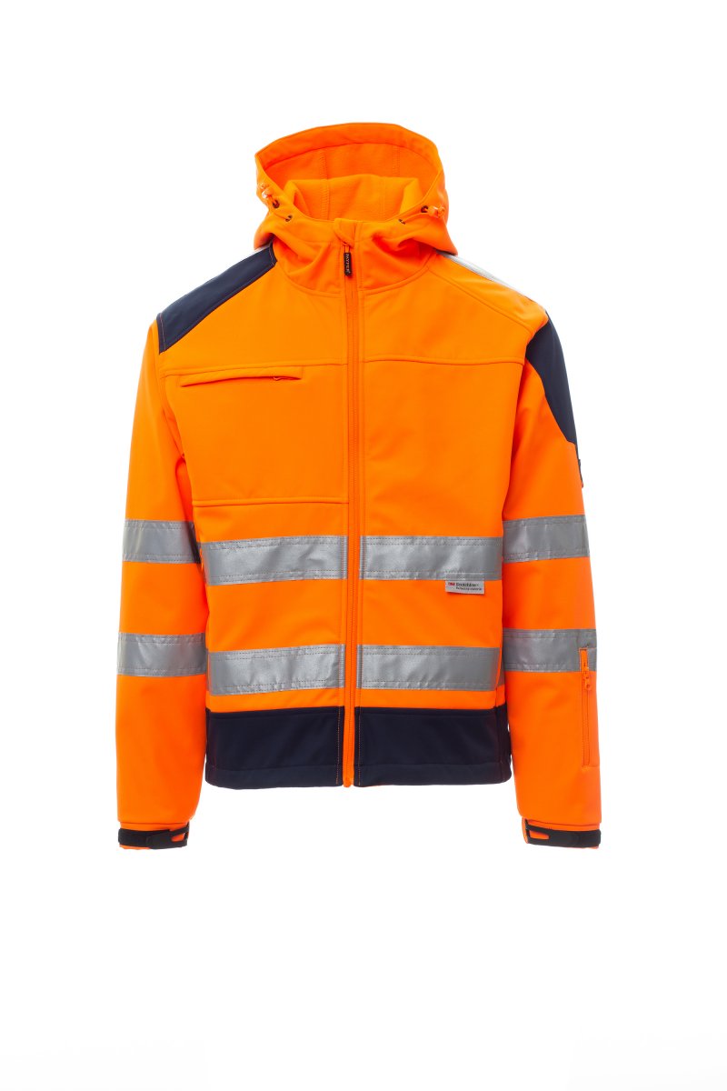 Payper SHINE 2.0 Herren Warnschutz-Softshelljacke – EN ISO 20471 Klasse 2