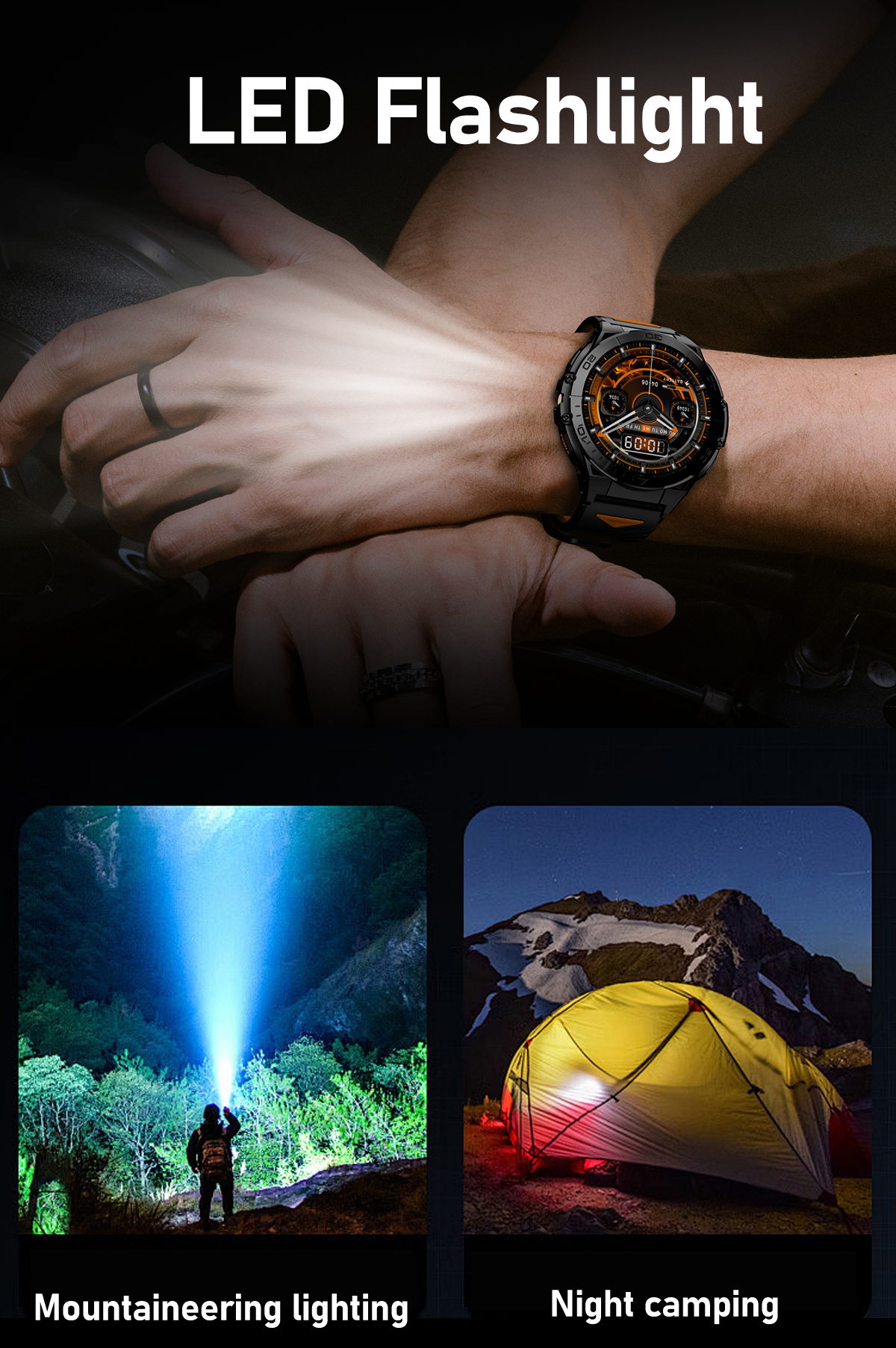 SENBONO K71 AMOLED Smartwatch – 1,6 Zoll, 600 mAh, IP68 & Telefonfunktion – Bild 8