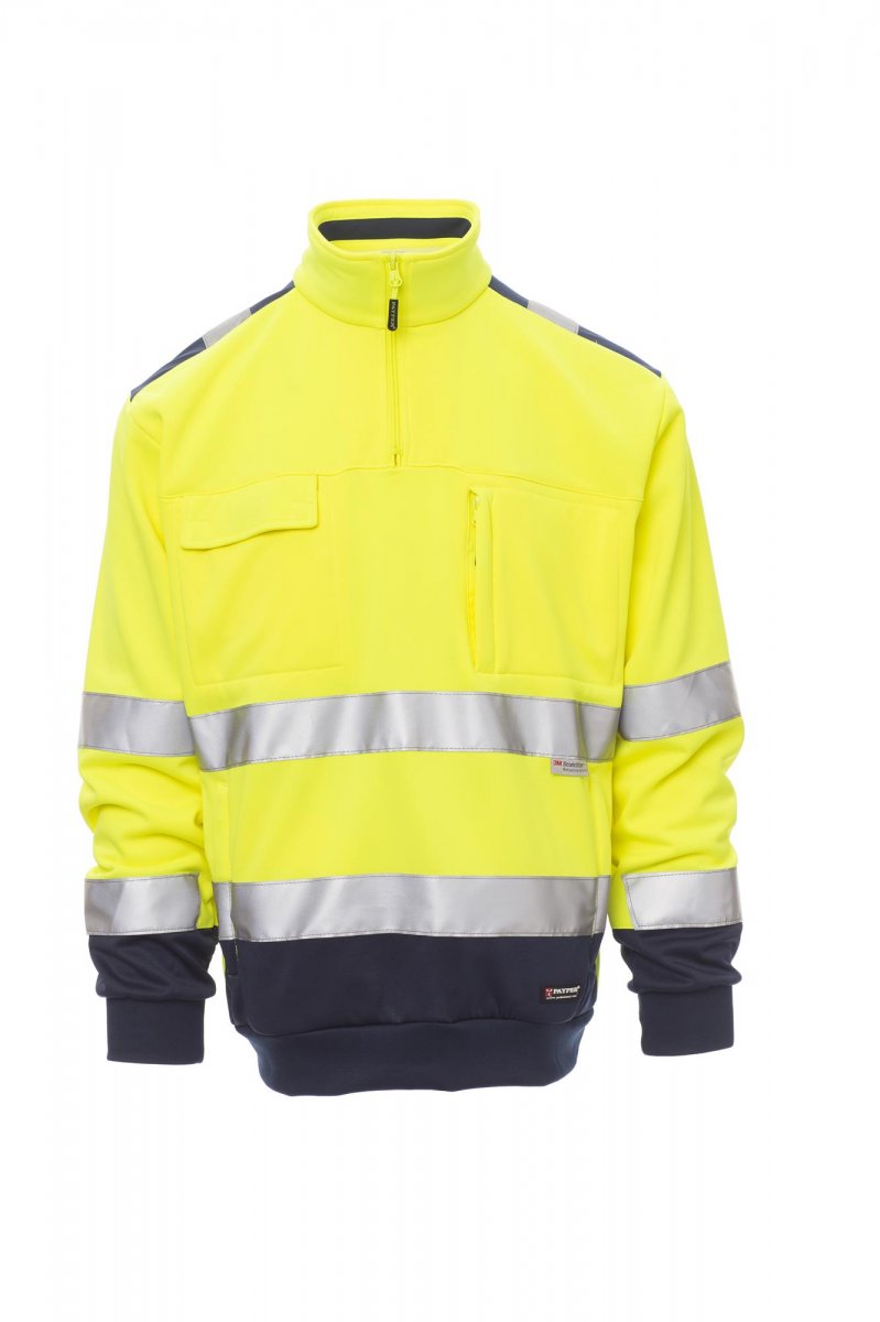 Payper VISION Herren Warnschutz-Fleecepullover – EN ISO 20471 Klasse 2 – Bild 2