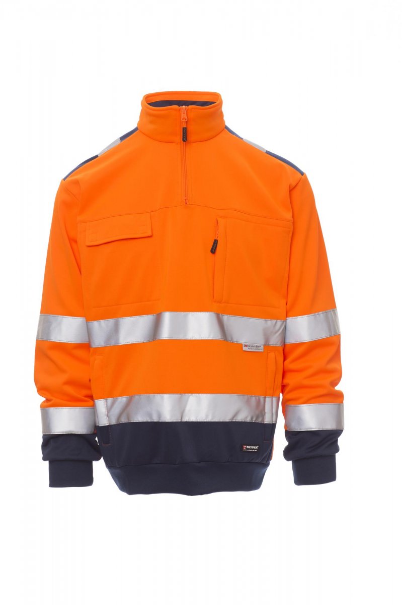 Payper VISION Herren Warnschutz-Fleecepullover – EN ISO 20471 Klasse 2