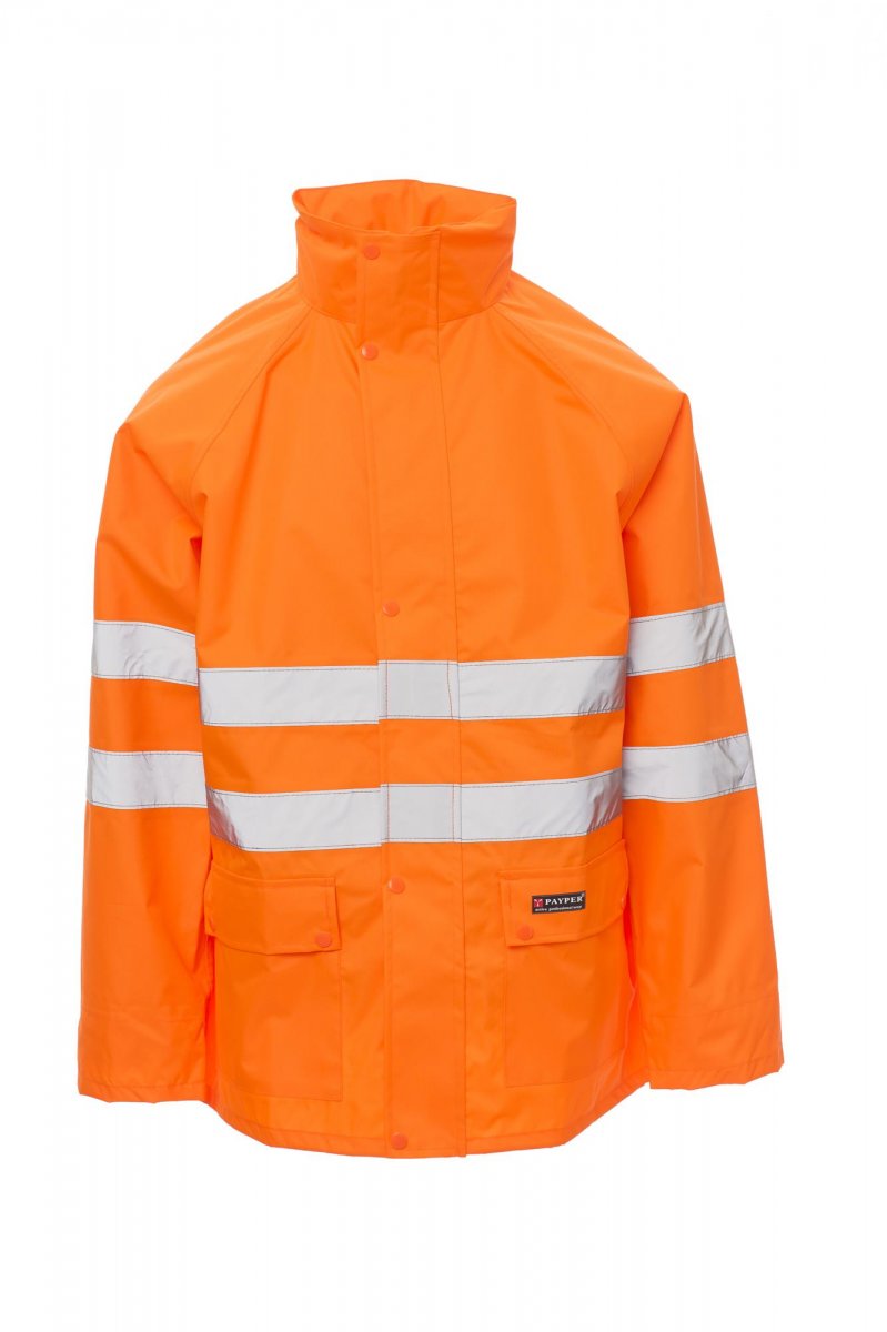 Payper HURRICANE-JACKET Herren Warnschutz-Regenjacke – EN ISO 20471 Klasse 3